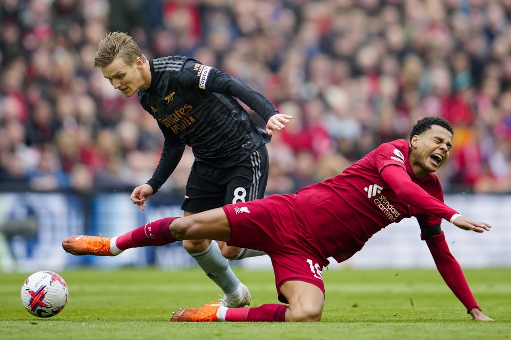 Kesal Tak Bisa Menang di Anfield, Kapten Arsenal Luapkan Rasa Frustasi