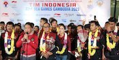 Sambutan Meriah saat Timnas Indonesia U-22 Tiba di Tanah Air