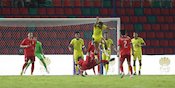 Diwarnai Tiga Own Goal, Malaysia U-22 Pesta Gol ke Gawang Laos di SEA Games 2023