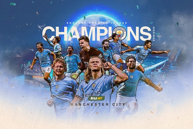 Selamat! Manchester City Juara Premier League 2022/2023 - Bola.net