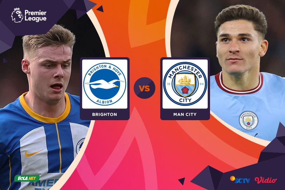 Link Nonton Live Streaming Premier League Brighton vs Manchester City