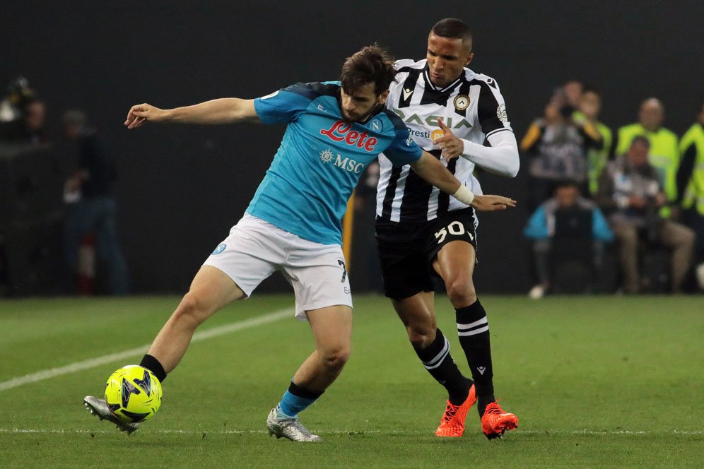 Hasil Udinese vs Napoli: Skor 1-1