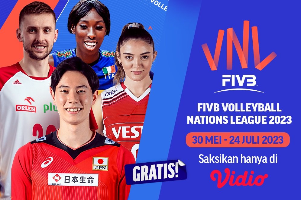 Nonton Siaran Langsung Volleyball Nations League 2023 di Vidio