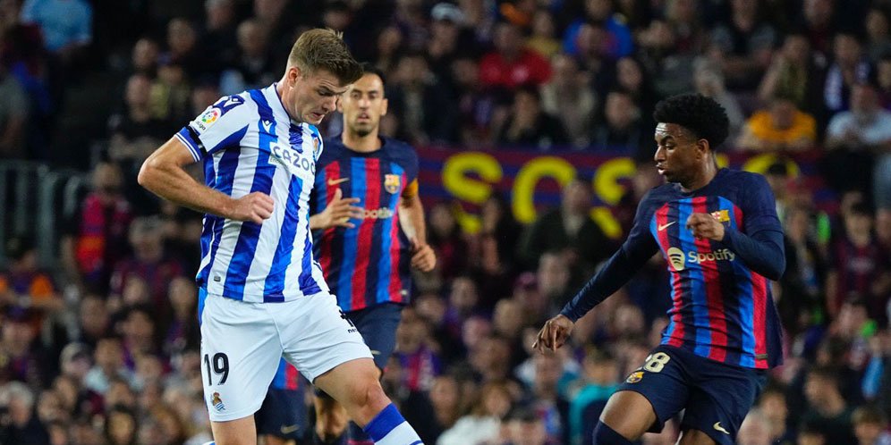 Man Of The Match Barcelona Vs Real Sociedad: Alexander Sorloth - Bola.net