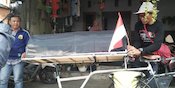 Menolak Lupa Tragedi Kanjuruhan, Midun Gowes Sepeda 'Berkeranda' Batu - Jakarta