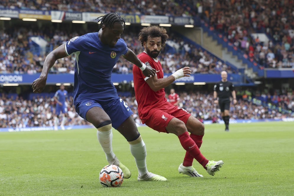 Momen VAR Anulir Gol Mohamed Salah ke Gawang Chelsea