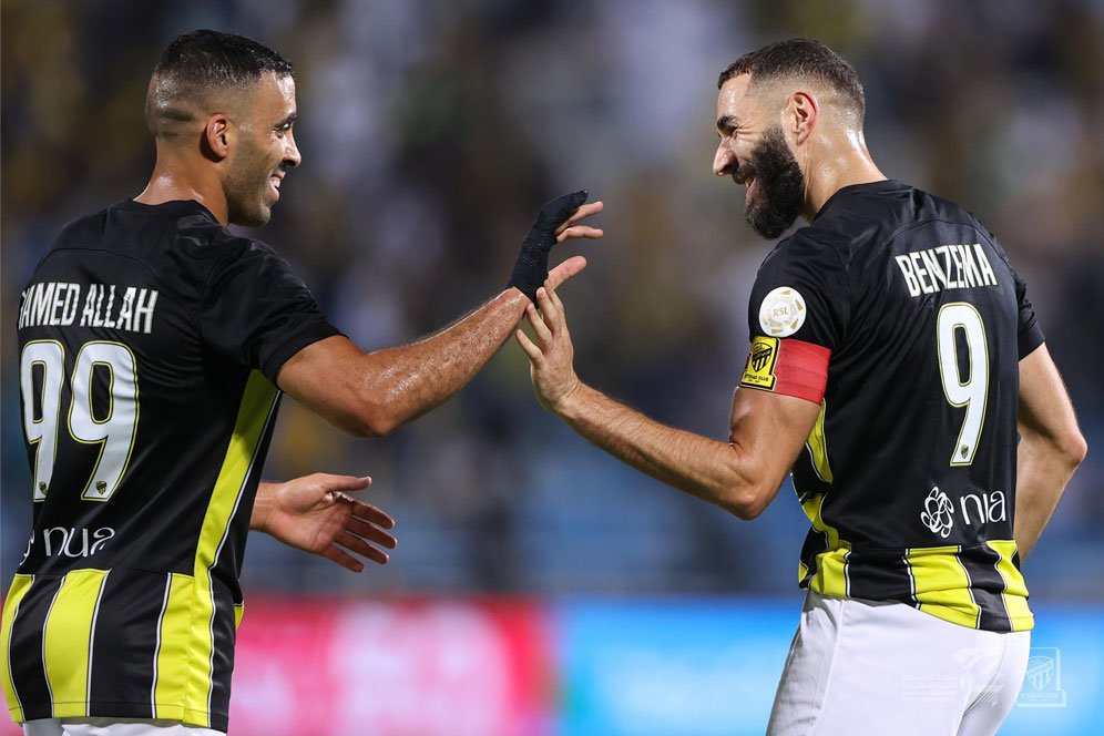 Al Ittihad Pesta Gol, Karim Benzema Cetak Gol Perdana di Liga Arab Saudi Al Ittihad Pesta Gol, Karim Benzema Cetak Gol Perdana di Liga Arab Saudi