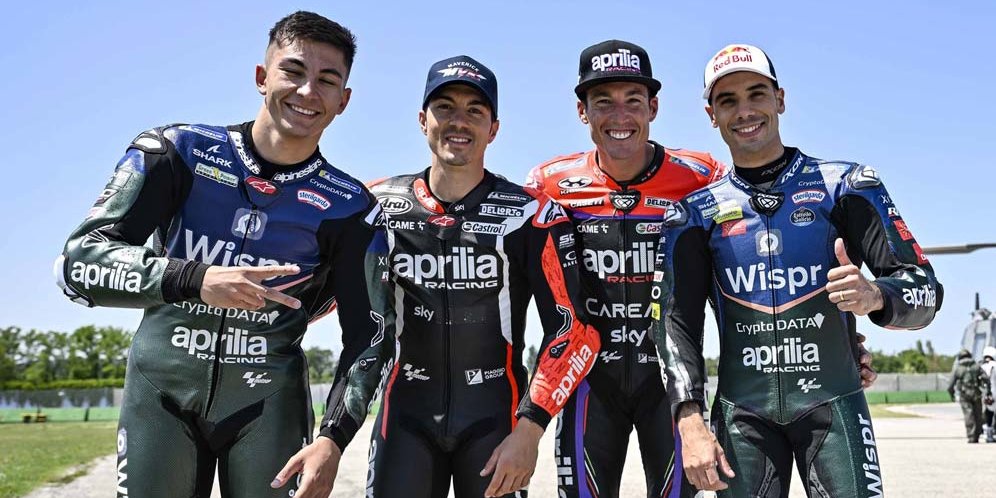 Daftar Pembalap Aprilia Di MotoGP 2024: 4 Pembalap, Dapat Tim Baru ...