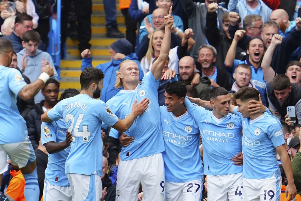 Hasil Manchester City vs Nottingham Forest: Skor: 2-0