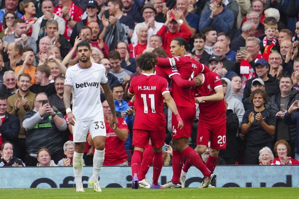 Rapor Liverpool Usai Bungkam west Ham: Nunez Buas, Salah Berkelas Seperti Biasanya, Van Dijk Agak Lelet