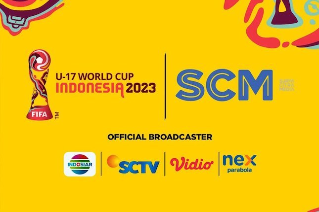 SCM, Official Broadcaster Piala Dunia U-17 2023 (c) Bola.com/Adreanus Titus