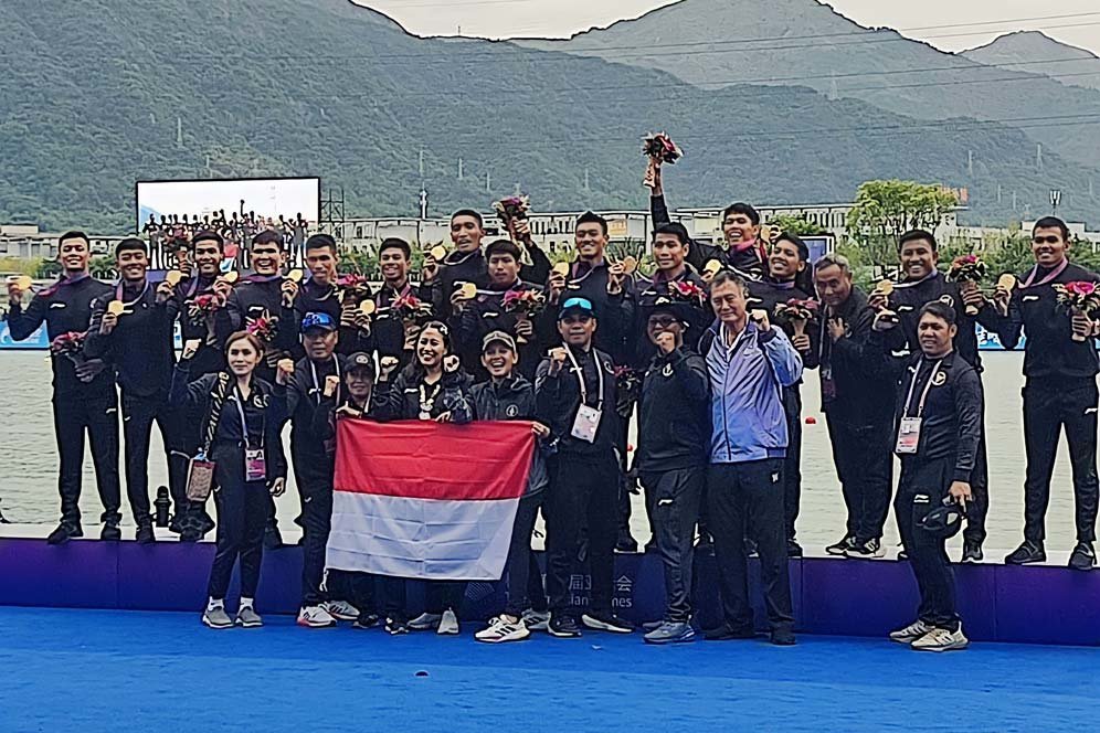 Indonesia Tambah Medali Emas Lewat Perahu Naga Putra di Asian Games 2023 Indonesia Tambah Medali Emas Lewat Perahu Naga Putra di Asian Games 2023