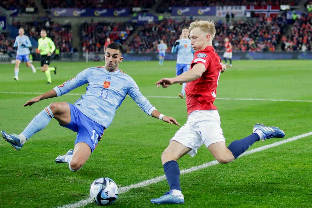 Hasil Norwegia vs Spanyol: Skor 0-1 Hasil Norwegia vs Spanyol: Skor 0-1