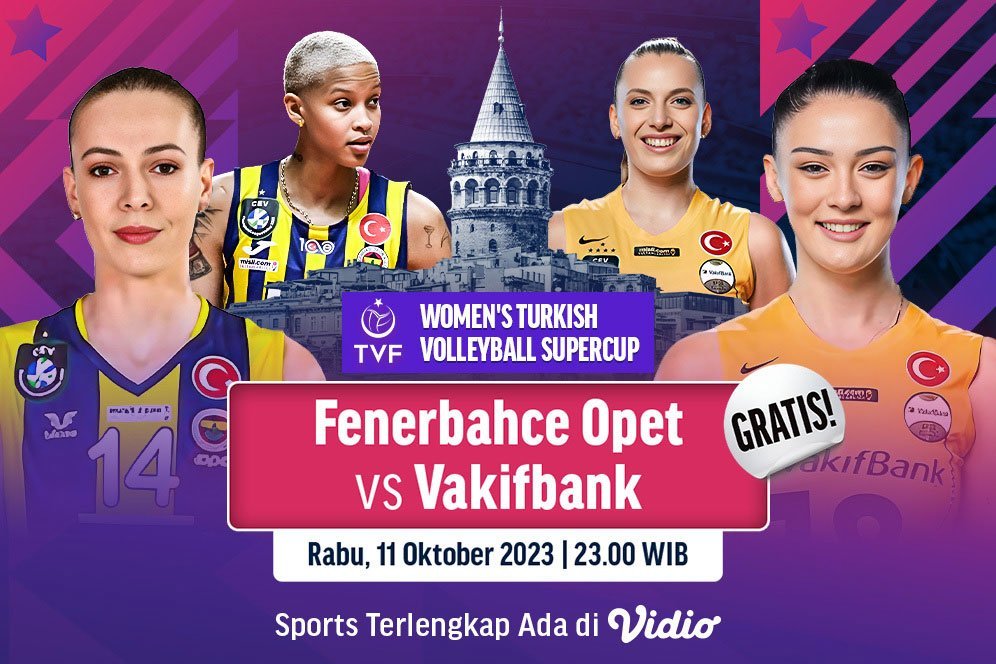 Link Live Streaming Womens Turkish Volleyball Supercup di Vidio Hari Ini, Gratis!