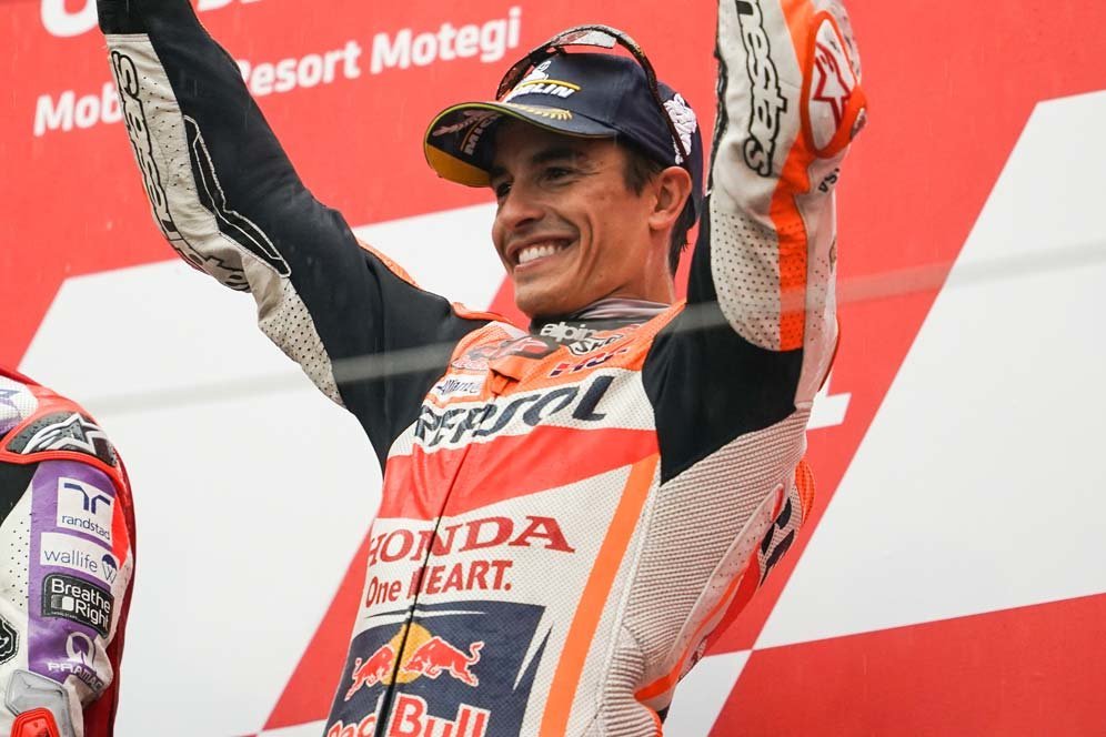 Marc Marquez Sebut Podium MotoGP Jepang 'Romantis', Hadiah Perpisahan untuk Honda?