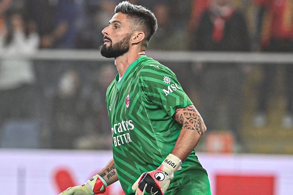 Genoa vs Milan, Giroud Ternyata Sempat Enggan Ditunjuk Jadi Kiper