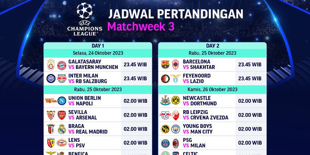 Live Streaming Liga Champions (UCL) 2023/24