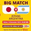 Link Siaran Langsung Piala Dunia U-17: Jepang vs Argentina di Vidio