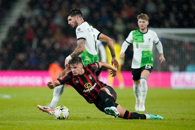 Head to Head Bournemouth vs Liverpool