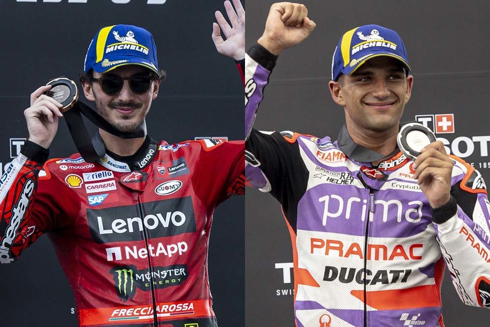 Duel Ducati: Head-to-Head Pecco Bagnaia vs Jorge Martin Jelang Penentuan Juara MotoGP 2023 Duel Ducati: Head-to-Head Pecco Bagnaia vs Jorge Martin Jelang Penentuan Juara MotoGP 2023