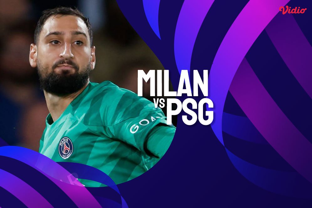 Link Live Streaming Liga Champions AC Milan vs PSG di Vidio, Siaran Langsung SCTV