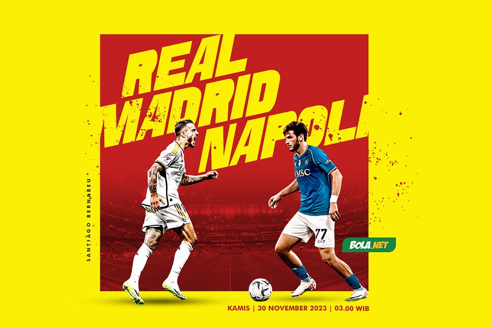 Link Live Streaming Liga Champions Real Madrid vs Napoli di Vidio, Siaran Langsung SCTV