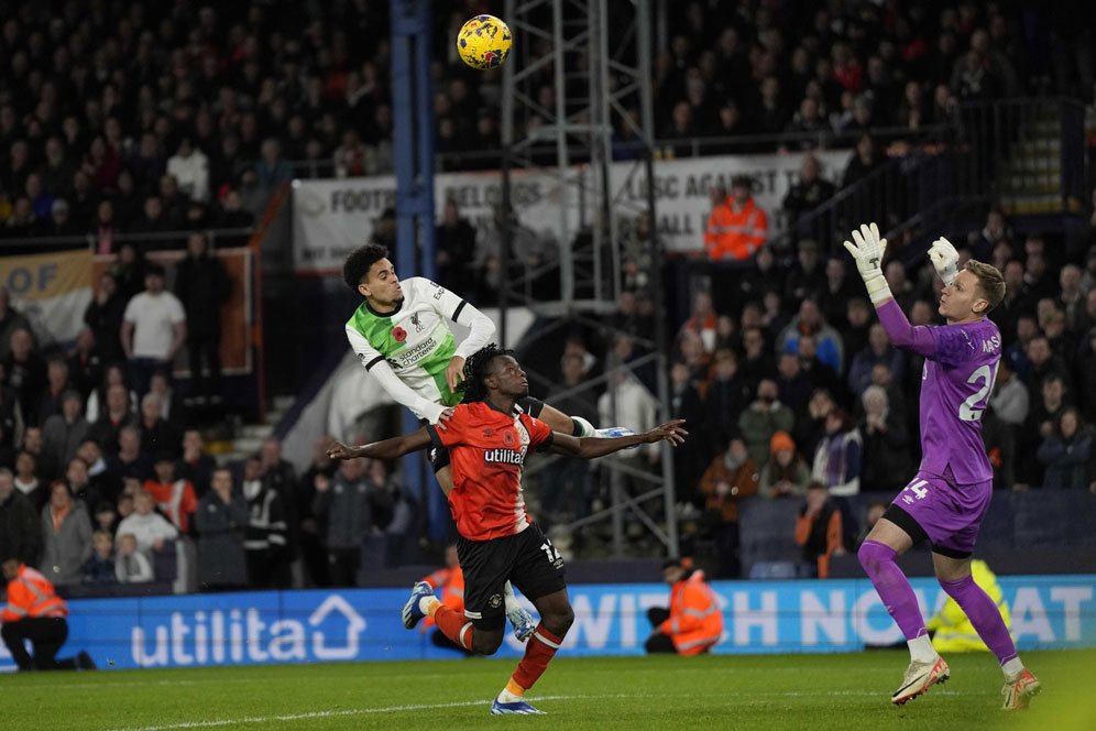 Hasil Luton Town vs Liverpool: Skor 1-1