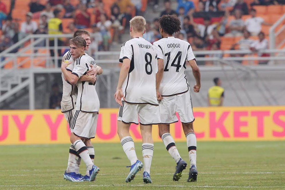 Dua Langkah Lagi, Jerman U-17 Catat Sejarah Baru di Piala Dunia U-17 2023