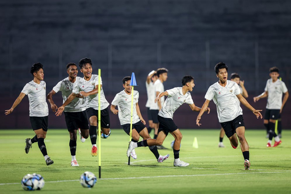 Ekspresi Full Senyum pada Sesi Latihan Timnas Indonesia U-17 Jelang Duel Lawan Ekuador