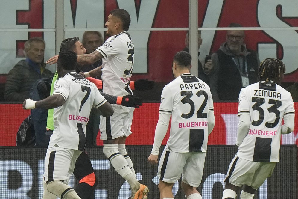 Hasil AC Milan vs Udinese: Skor 0-1