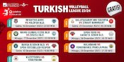 Jadwal Live Streaming Turkish Volleyball League 2023 Matchweek 8 di Vidio, 22-24 Desember 2023