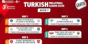 Jadwal Live Streaming Pekan 7 Liga Voli Turki 2023/2024 di Vidio, 4-9 Desember 2023