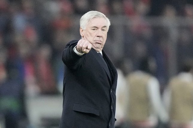 Liga Champions 2023/2024: Pelatih Real Madrid, Carlo Ancelotti, dalam laga Union Berlin vs Real Madrid di matchday 6 Grup C (c) AP Photo/Markus Schreiber