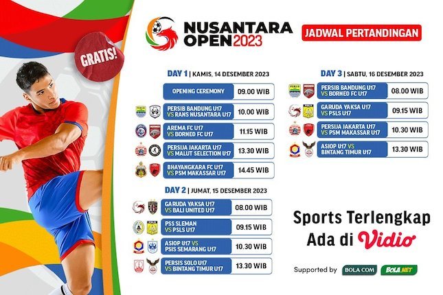 Nusantara Open 2023 Kick-off, Tayang Di Moji Dan Vidio - Bola.net