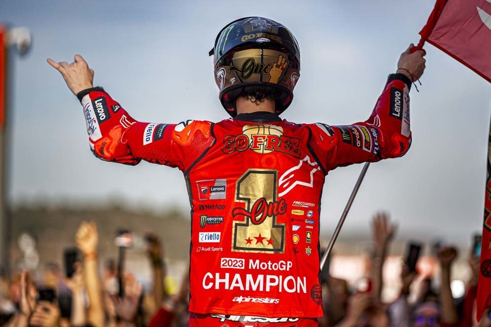 Terbantu Sprint, Pecco Bagnaia Patahkan Rekor Juara dengan Poin Terbanyak di MotoGP Terbantu Sprint, Pecco Bagnaia Patahkan Rekor Juara dengan Poin Terbanyak di MotoGP