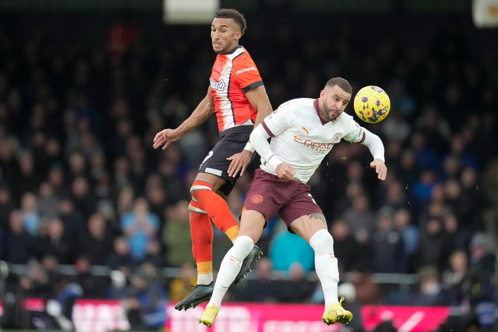 Hasil Luton Town vs Manchester City: Skor 1-2 Hasil Luton Town vs Manchester City: Skor 1-2