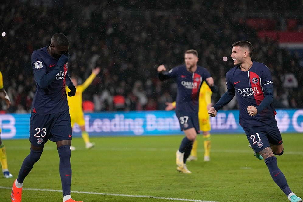 Hasil PSG vs Nantes: Skor 2-1