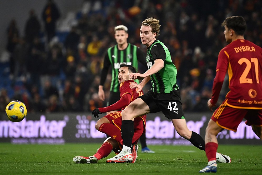 Hasil Sassuolo vs AS Roma: Skor 1-2