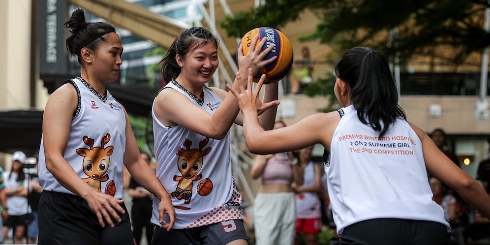 Keseruan Para Srikandi Basket Indonesia saat Unjuk Aksi di Supreme Girls 2 On 2 Basketball Competition