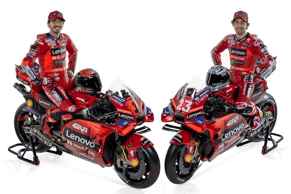 Foto: Ducati Lenovo Team Pamer Corak Baru, Siap Hat-trick Juara Bareng Pecco Bagnaia di MotoGP 2024! Foto: Ducati Lenovo Team Pamer Corak Baru, Siap Hat-trick Juara Bareng Pecco Bagnaia di MotoGP 2024!