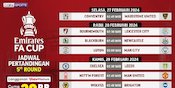 Jadwal Siaran Langsung Piala FA 2023/2024 Babak Kelima di Vidio