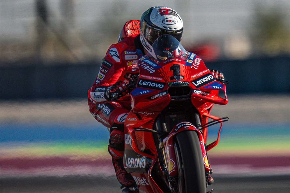 Hasil Hari Pertama Tes Pramusim MotoGP Qatar 2024: Pecco Bagnaia Langsung Gaspol!