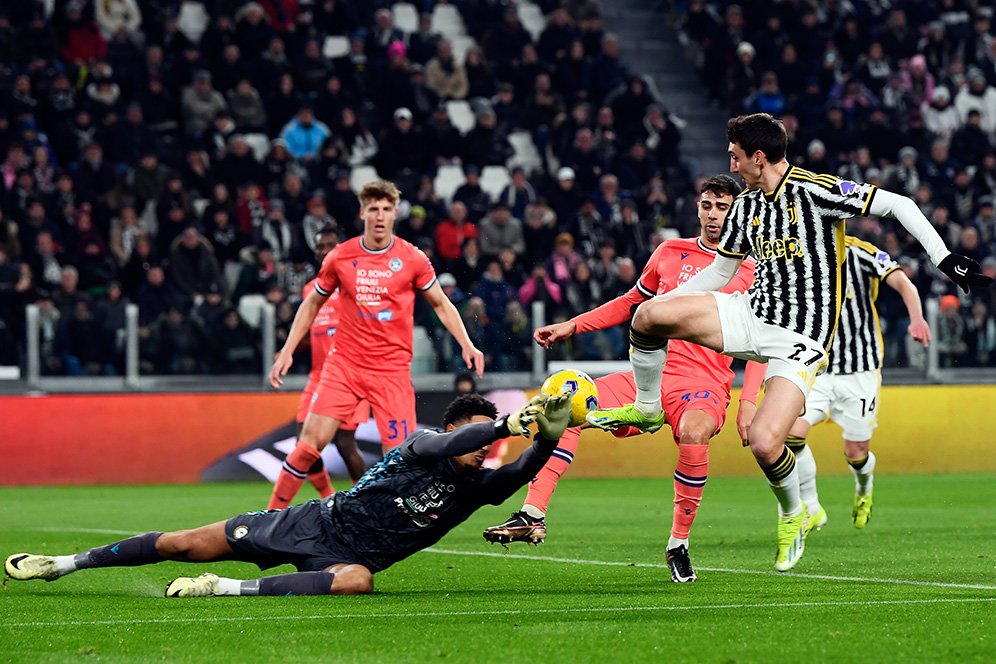 Hasil Juventus vs Udinese: Skor 0-1