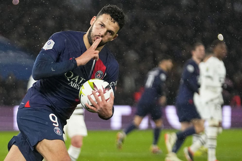 Penalti Telat Goncalo Ramos Selamatkan PSG dari Dipermalukan Rennes