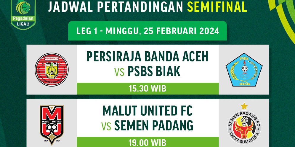 Siaran Langsung Pegadaian Liga 2 2023/2024 Babak Semifinal Di Vidio ...