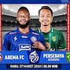 Link Siaran Langsung BRI Liga 1: Arema vs Persebaya di Vidio, 27 Maret 2024