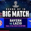 Link Siaran Langsung Liga Champions: Bayern Munchen Vs Lazio di Vidio, 6 Maret 2024