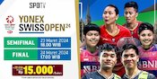 Jadwal Final Swiss Open 2024 Hari Ini, Minggu 24 Maret 2024