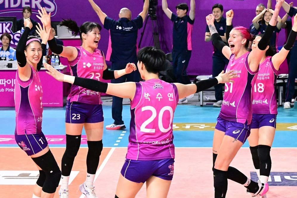 Link Live Streaming Final Liga Voli Korea Selatan 2023/2024 di Vidio: Hyundai Hillstate vs Incheon Pink Spiders