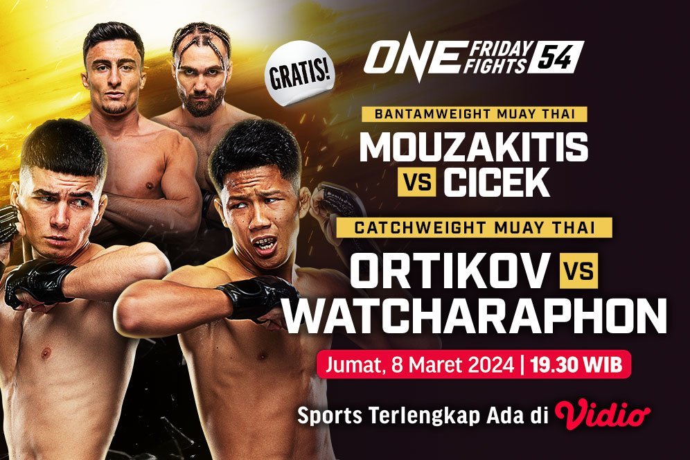 Link Live Streaming ONE Championship: ONE Friday Fights 54 di Vidio, 8 Maret 2024